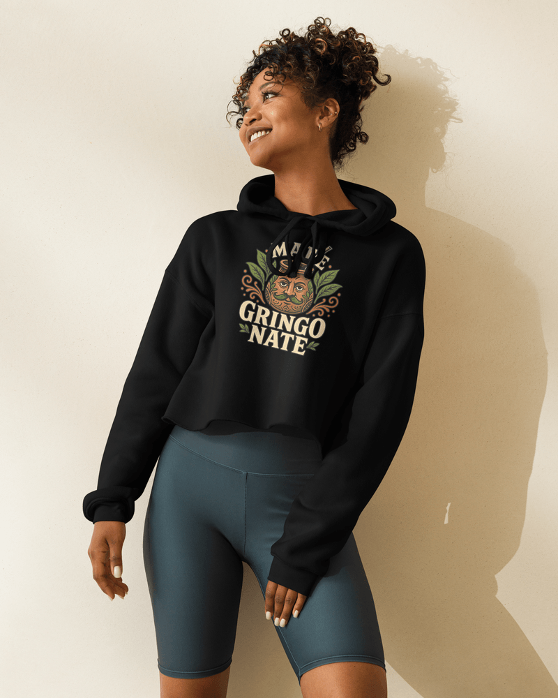 Crop Hoodie — Black / S